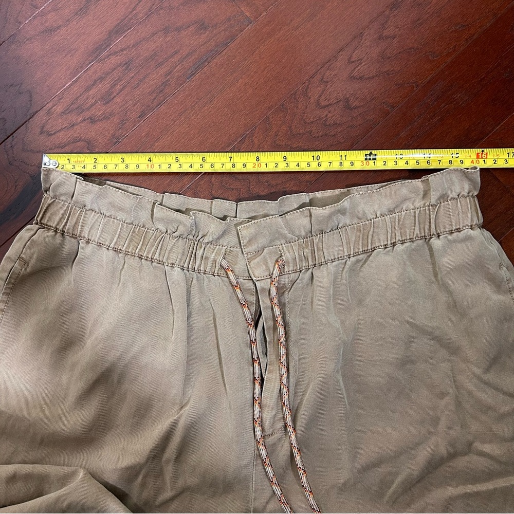 $350 Alice+Olivia Henry Paperbag Pant and Tie brown wide leg high rise size 14: - Picture 11 of 13